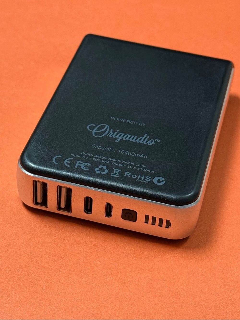 Origaudio 10,400mAh High-Capacity External Power Bank